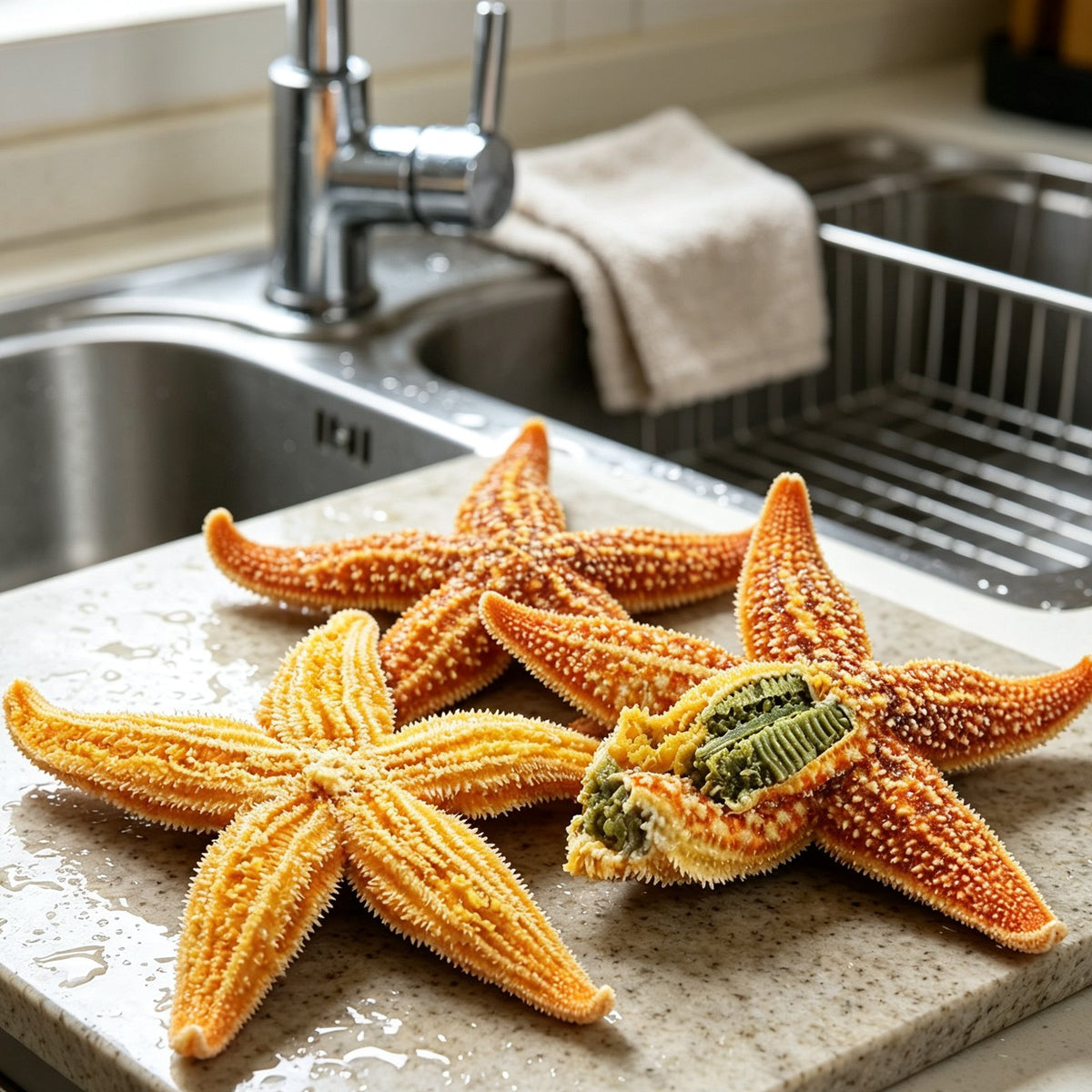 Frozen Whole Sea Stars Seafood