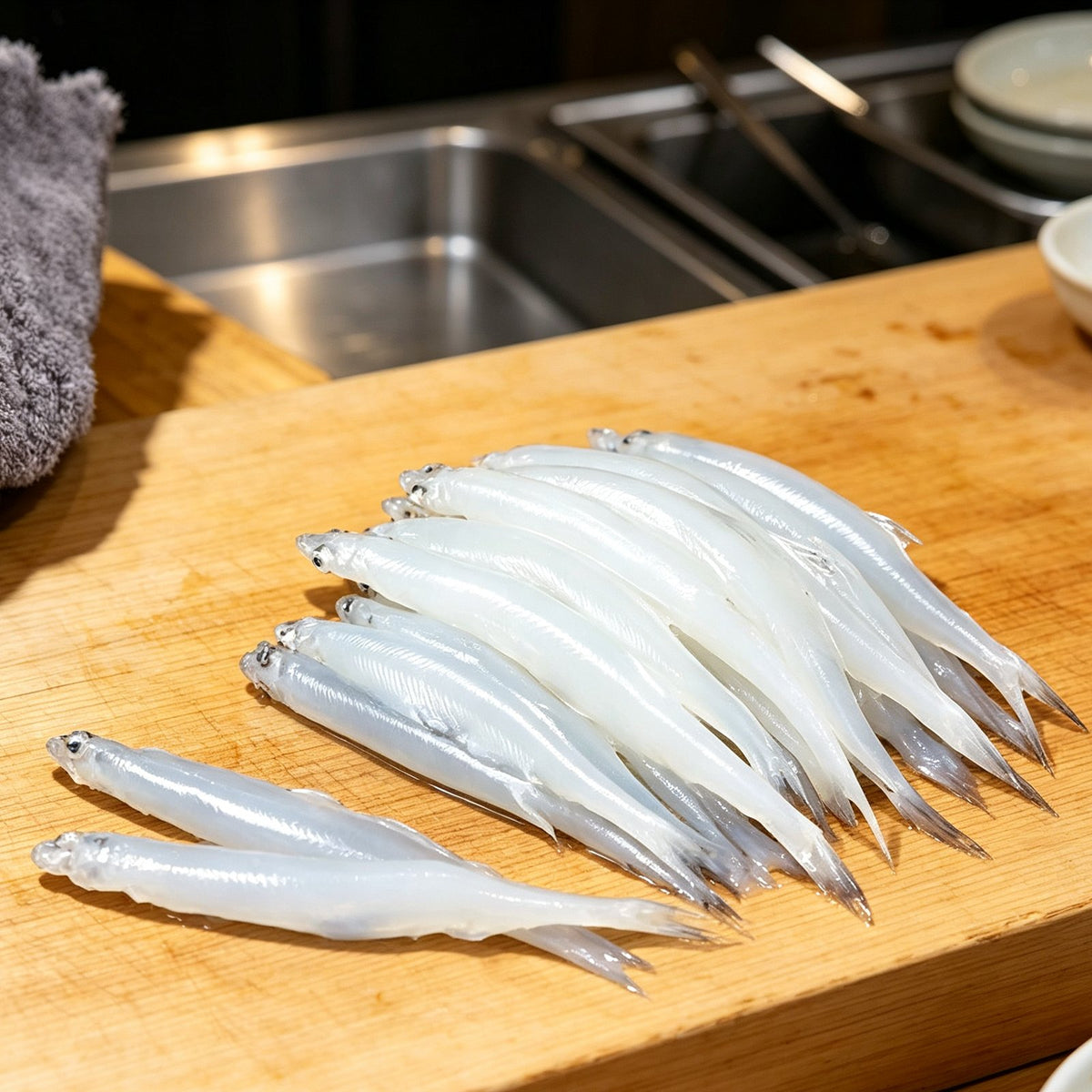 Frozen Silver Whitebait Small Fish